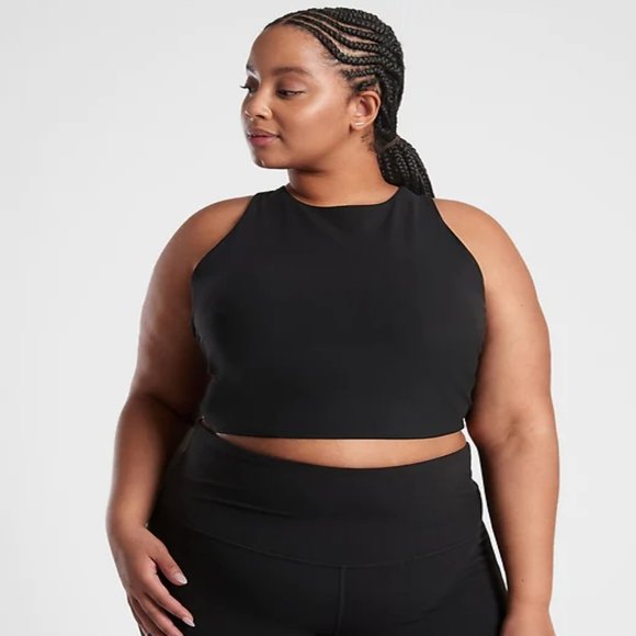 Athleta Tops - NWT Athleta 2X Conscious Crop Top D-DD+ Wicking Breathable Dance Yoga Barre
